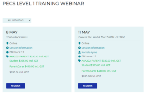 Training Schedule